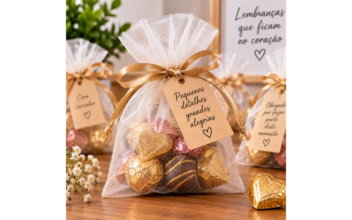 Saquinho de Organza para Lembranças