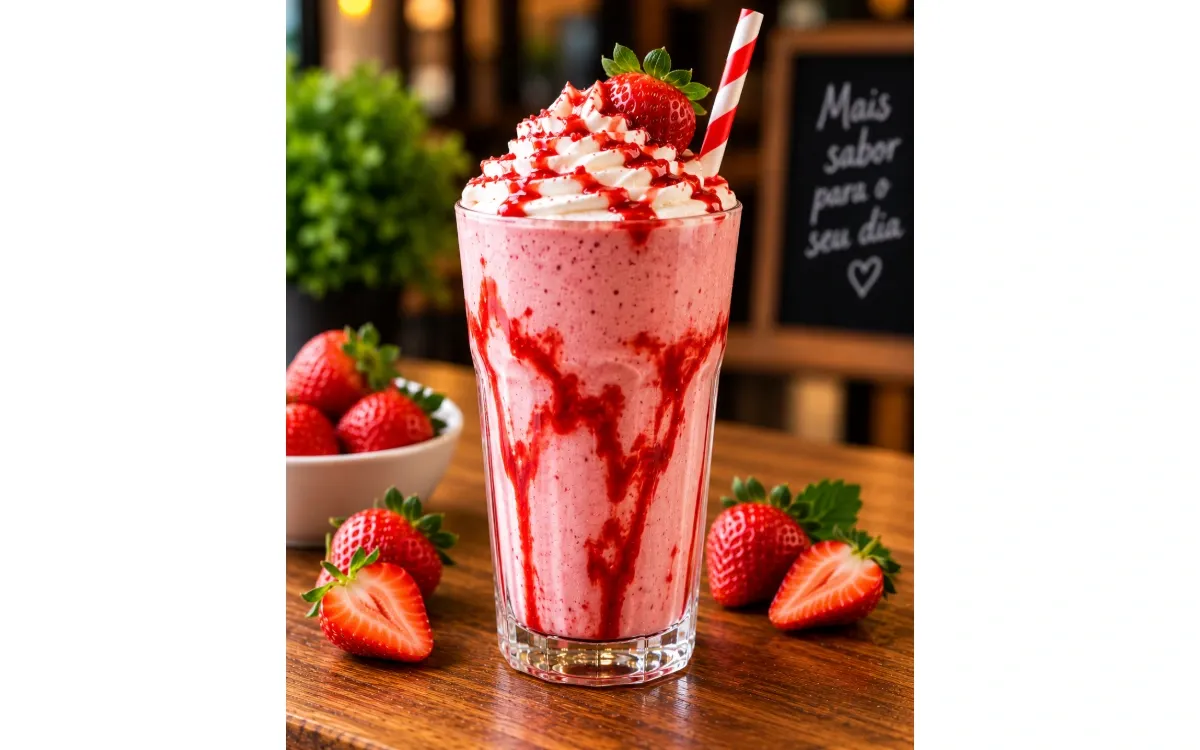 Milkshake de Morango Especial